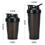 Custom Logo 400ml 600ml Wholesale Clear Protein Shaker Bottle for Sports and Gym With Mixing Ball