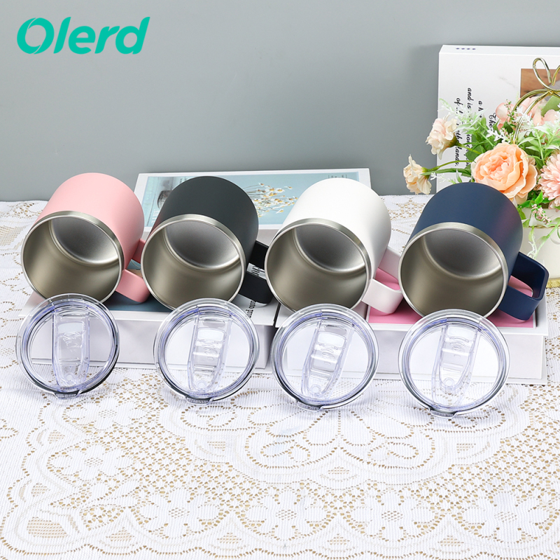 New Popular 12oz/14oz/16oz/24oz Stainless Steel Office Coffee Cup with Handle Top-selling Tumbler