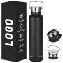 Custom Logo 450ml 600ml Sports Water Bottle Stainless Steel Insulated Tumbler with Smart Technology for Travel
