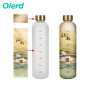 2024 New Arrivals 32oz Motivational Tritan Water Bottle Plastic Drinkware with Time Marker