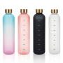 2024 New Arrivals 32oz Motivational Tritan Water Bottle Plastic Drinkware with Time Marker