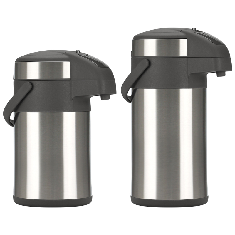 Large Capacity 3L 4L Double Wall Vacuum Insulated Stainless Steel 316 Air Pressure Pot Flask Keep Hot Cold Drinks with Handle