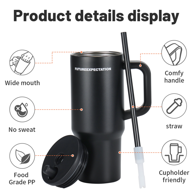 Medium-Capacity Vacuum Treated Water Cup Customizable with Color Logo Tumbler for Hot Drinkware Use-Boiling Water Applicable