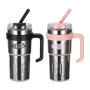 800ml Premium Double Wall Vacuum Insulation Stainless Steel Tumblers Panda Mug Set with Pure Titanium Water Bottle for Gift Box