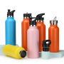 500ml 750ml 1000ml Portable Sports Water Bottle Stainless Steel Double Layer Food Grade HealthBottle