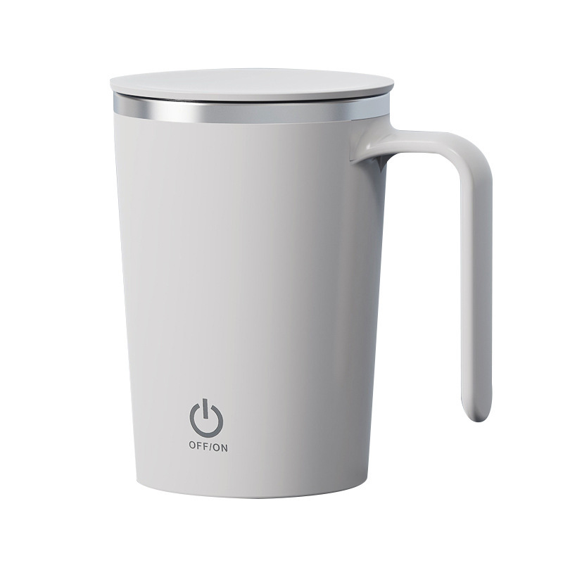 400ml Stainless Steel Sports-Style Coffee Mug Handle Cold Thermal Vacuum Flask with Water Food for Gyms Use Includes Lids