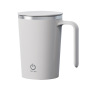 400ml Stainless Steel Sports-Style Coffee Mug Handle Cold Thermal Vacuum Flask with Water Food for Gyms Use Includes Lids