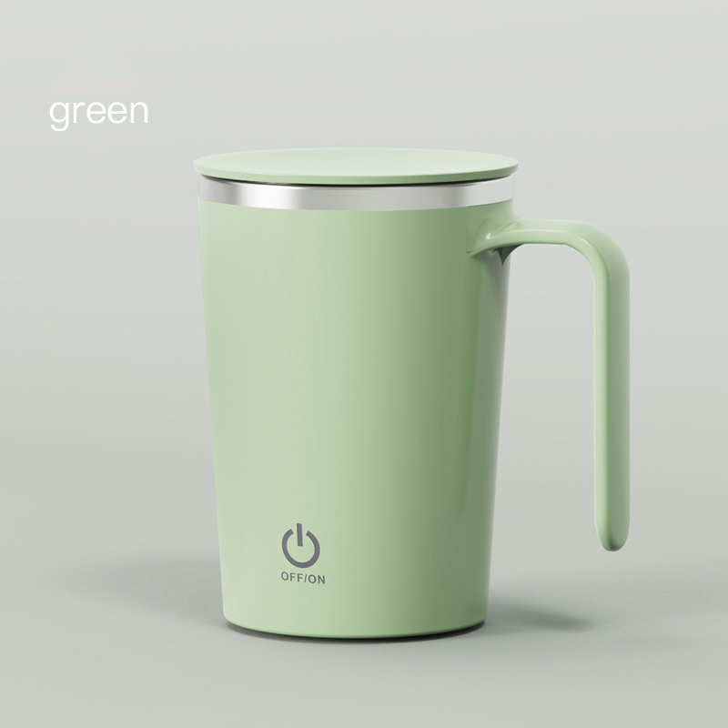 400ml Stainless Steel Sports-Style Coffee Mug Handle Cold Thermal Vacuum Flask with Water Food for Gyms Use Includes Lids