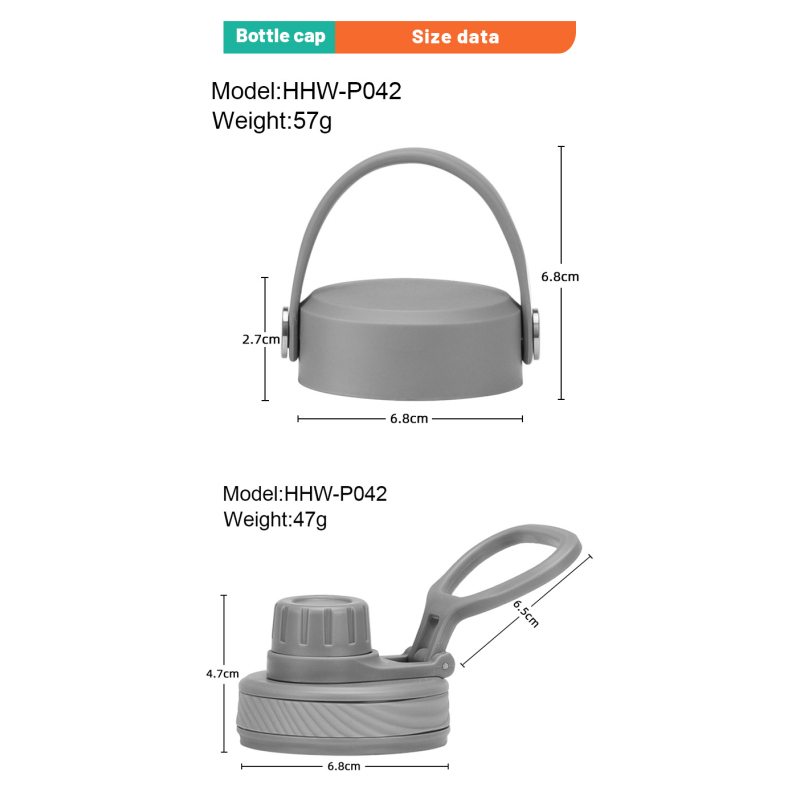 MUCR Dreamy Hues Food-Safe Plastic Flask Lids-A Curated Selection of Chic, Functional Designs