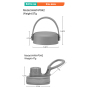 MUCR Dreamy Hues Food-Safe Plastic Flask Lids-A Curated Selection of Chic, Functional Designs