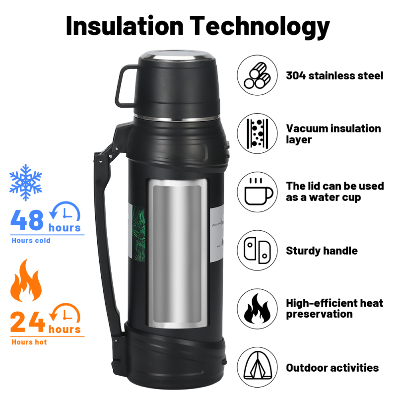 New Design Insulated Bottle Stainless Steel Water Bottle Outdoor Sports Gift Pot Can Do LOGO