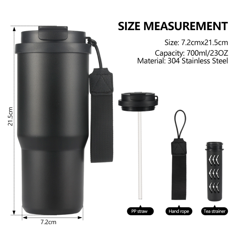 750ml Stainless Steel Insulated Travel Mug Coffee Tumbler and Water Bottle for Leak Proof for Outdoor for Boiling Water