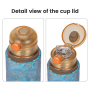 400 ML Girls Double-Walled Titanium Vacuum Insulated Coffee Mug Tumbler Gift Set 12-24 Hours Thermal Insulation