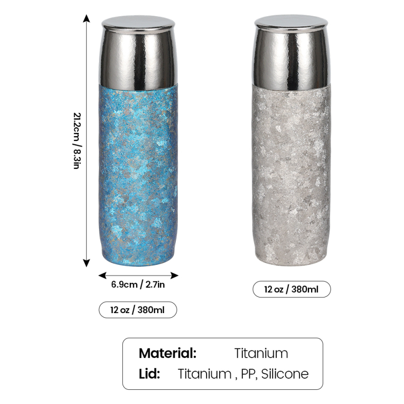 400 ML Girls Double-Walled Titanium Vacuum Insulated Coffee Mug Tumbler Gift Set 12-24 Hours Thermal Insulation