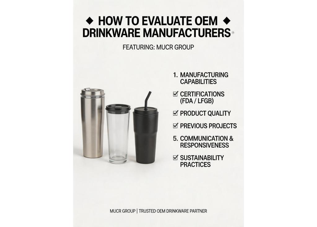 How to evaluate the quality and reliability of an OEM drinkware manufacturer?