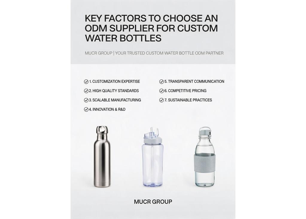 What are the key factors to consider when choosing an ODM supplier for custom water bottles?