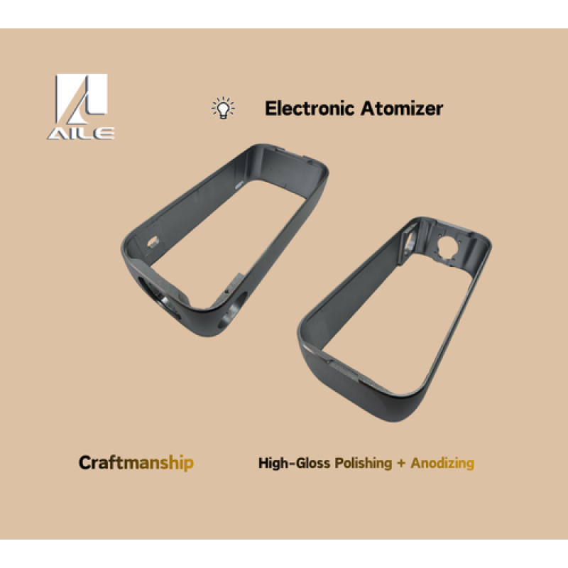Electric Atomizer Enclosure-High-Gloss Polishing + Anodizing