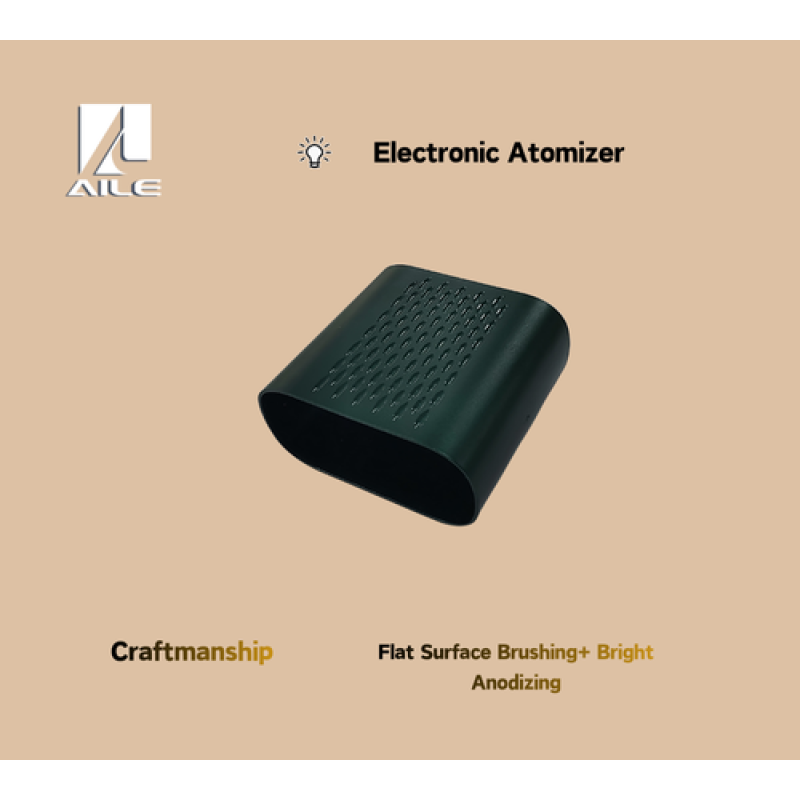 Electric Atomizer Enclosure- Flat Surface Brushing+ Bright Anodizing