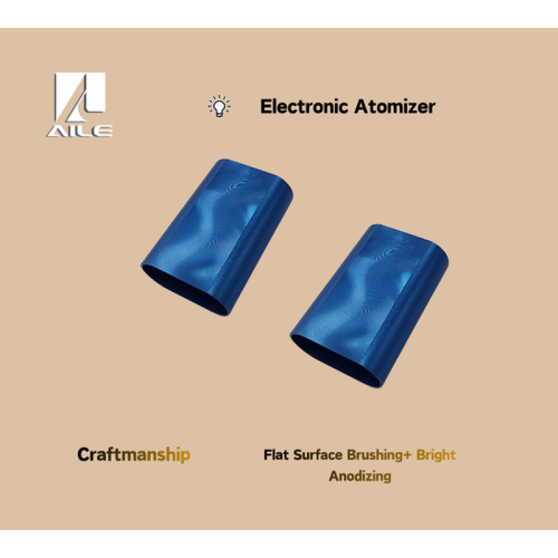 Electric Atomizer Enclosure- Flat Surface Brushing+ Bright Anodizing