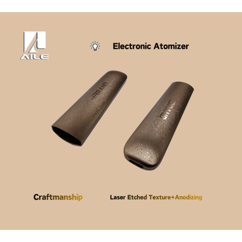 Electric Atomizer Enclosure- Laser Etched Texture+Anodizing