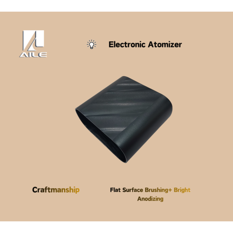 Electric Atomizer Enclosure- Flat Surface Brushing+ Bright Anodizing