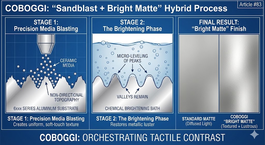 Coboggi Sandblast + Bright Matte hybrid effect
