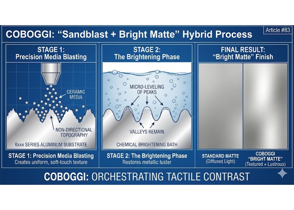 The "Sandblast + Bright Matte" Hybrid – Orchestrating Tactile Contrast