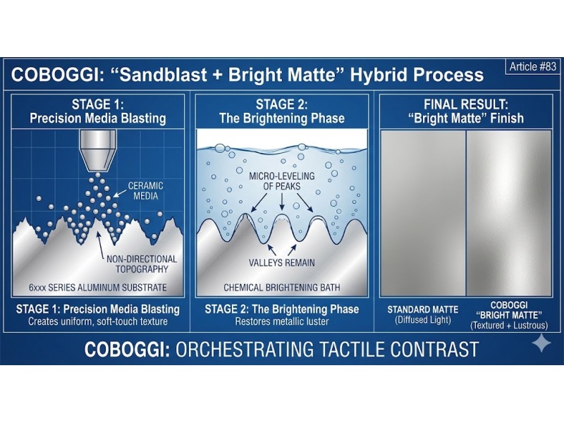 The "Sandblast + Bright Matte" Hybrid – Orchestrating Tactile Contrast