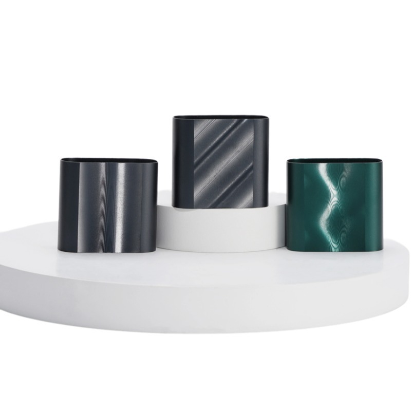 Optical Texture Aluminum Atomizer Case | Bright Anodized Finish