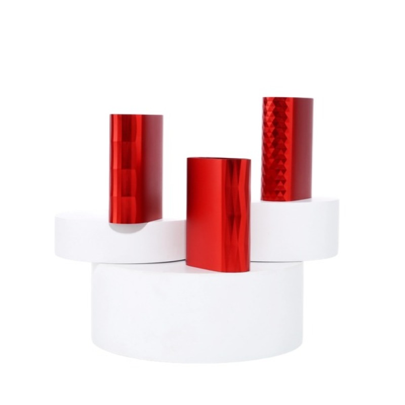 Diamond Cut & Sandblasted Aluminum Atomizer Case | Bright Anodized