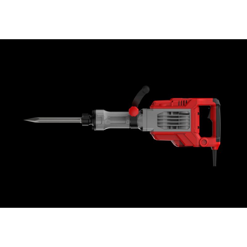 120T Heavy Duty Electric Concrete Breaker 2800 BPM Chipping Hammer with Flat Chisel & Bull Point Chisel