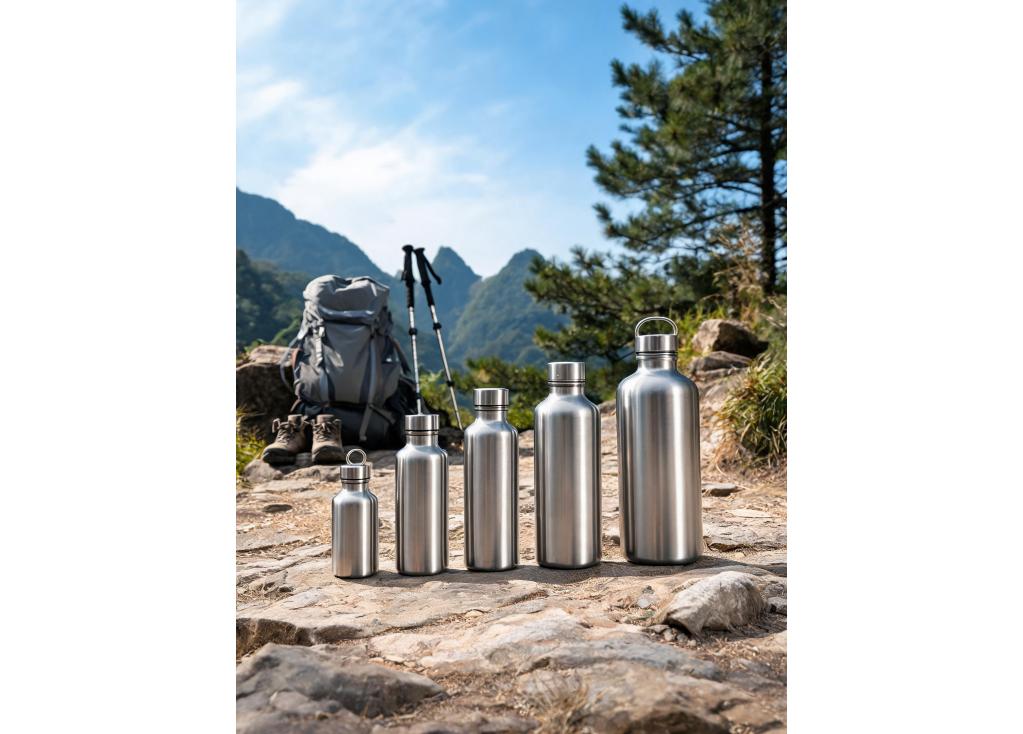 What are the best water bottle sizes for outdoor sports and hiking activities?