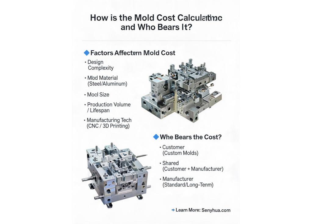 How is the mold cost calculated and who bears it?