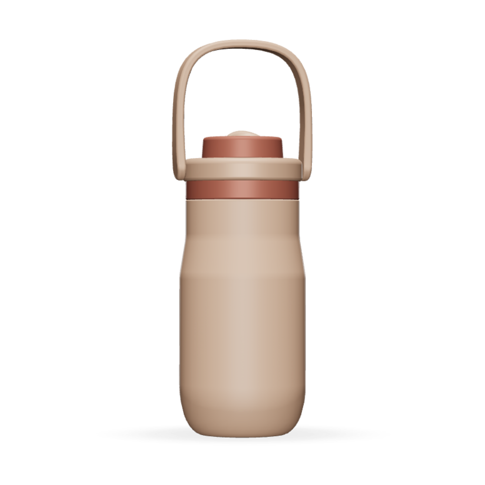 17oz Ergonomic Handle Straw Lid Insulated Stainless Steel Water Bottle - Customizable