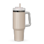 40oz Vacuum Insulated Stainless Steel Tumbler with Handle & Straw