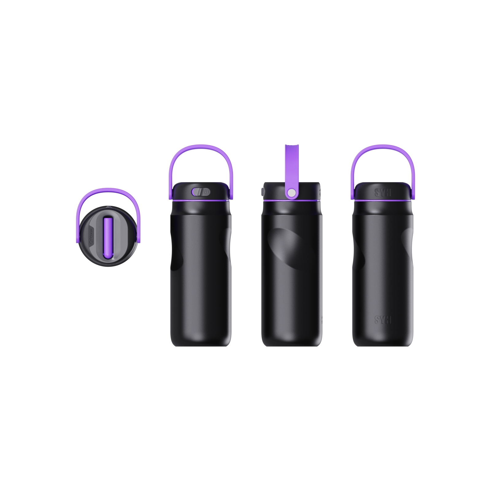 20oz Customizable 304 Stainless Steel Vacuum Insulated Water Bottle With Portable Loop Handle