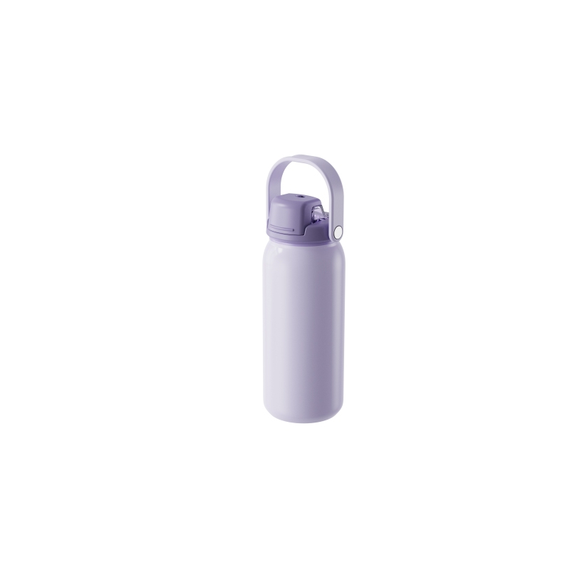 17oz Customizable 304 Stainless Steel Flip Lid Insulated Water Bottle With Portable Handle