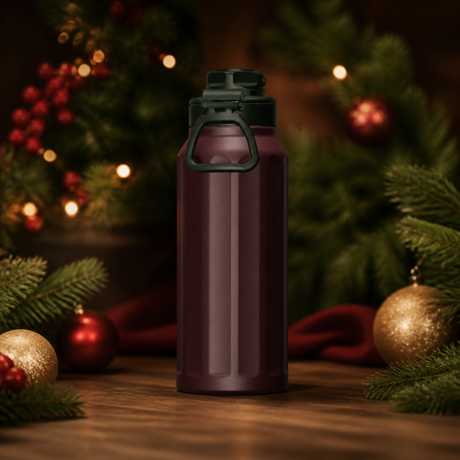 32oz Stainless Steel Water Bottle, Vacuum Insulated, Leak-Proof