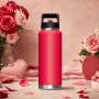 40oz Insulated Water Bottle with Ergonomic Handle, Leak Proof