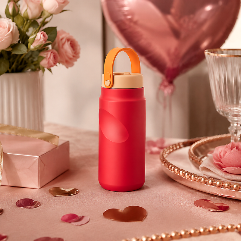 20oz Customizable 304 Stainless Steel Vacuum Insulated Water Bottle With Portable Loop Handle