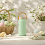 20oz Customizable 304 Stainless Steel Vacuum Insulated Water Bottle With Portable Loop Handle