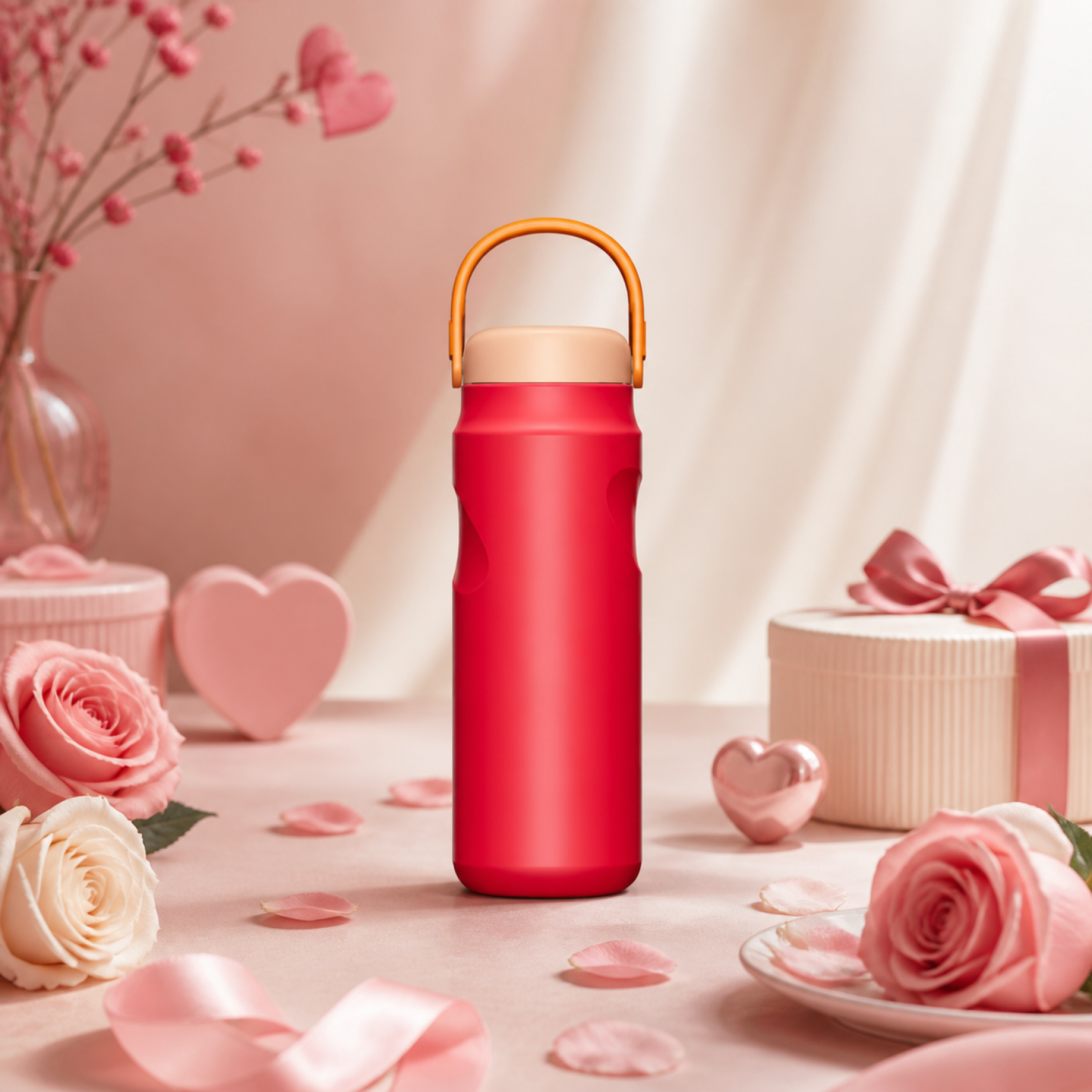 27oz Customizable 304 Stainless Steel Vacuum Insulated Water Bottle With Portable Loop Handle