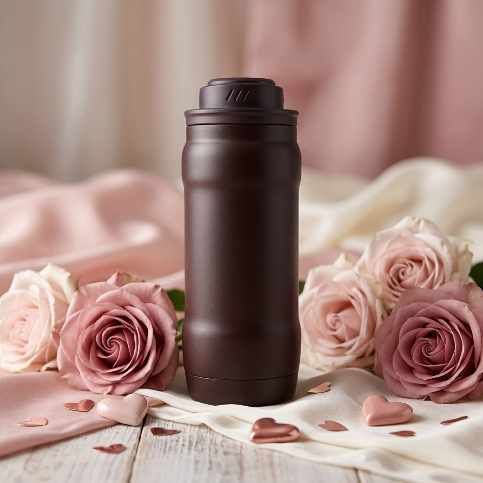 16oz Customizable 304 Stainless Steel Push Lid Vacuum Insulated Water Bottle
