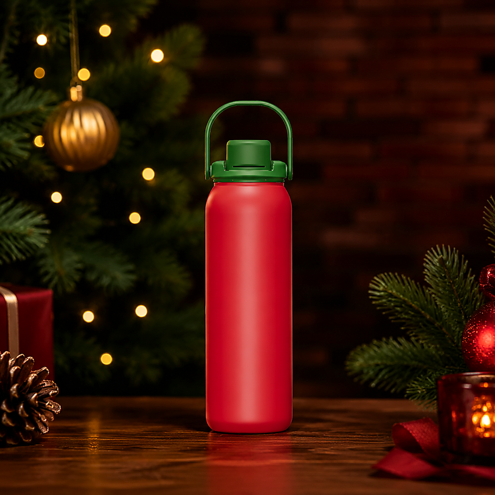 25oz Customizable 304 Stainless Steel Flip Lid Insulated Water Bottle With Portable Handle