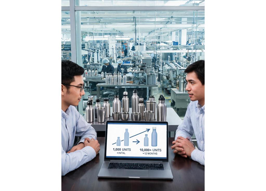 How can I negotiate lower MOQ and better pricing with drinkware manufacturers for the first order?