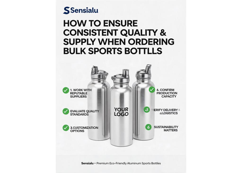 How can I ensure consistent quality and supply when ordering bulk sports bottles?