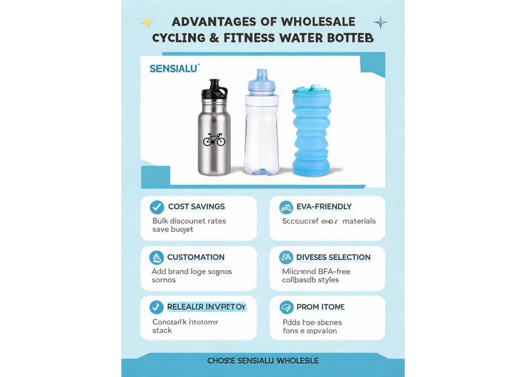 What are the advantages of wholesale purchasing for cycling and fitness water bottles?