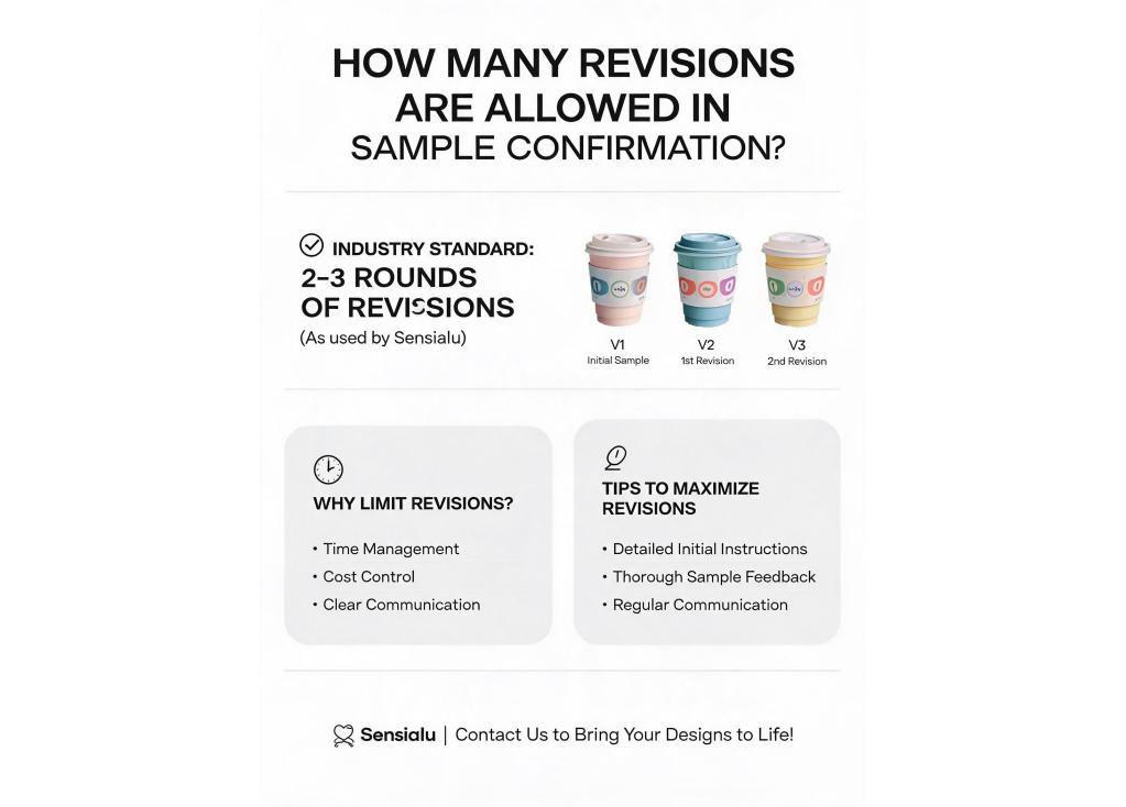 How many revisions are usually allowed during the sample confirmation stage?