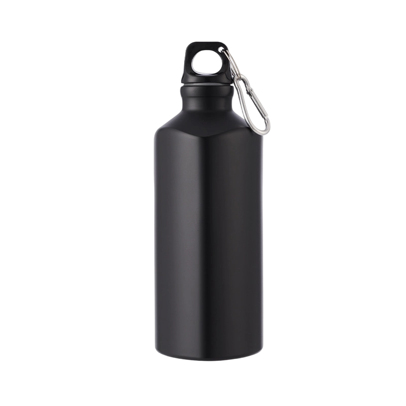 17oz Triangular Aluminum Water Bottle with Carabiner Outdoor