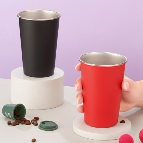 15oz Stainless Steel Beer Pint Cup - Stackable Food-Grade
